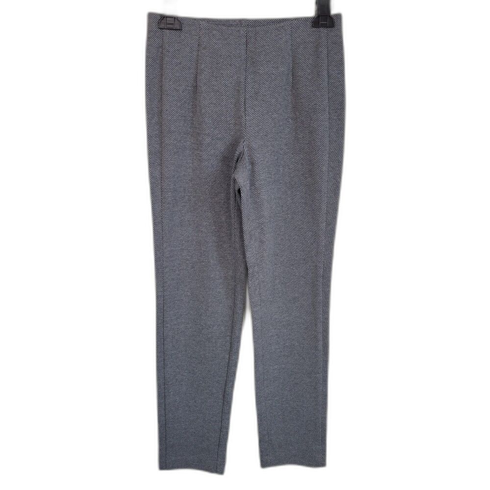 J. Jill Dark Gray Black Ponte Slim Leg Trouser Pants